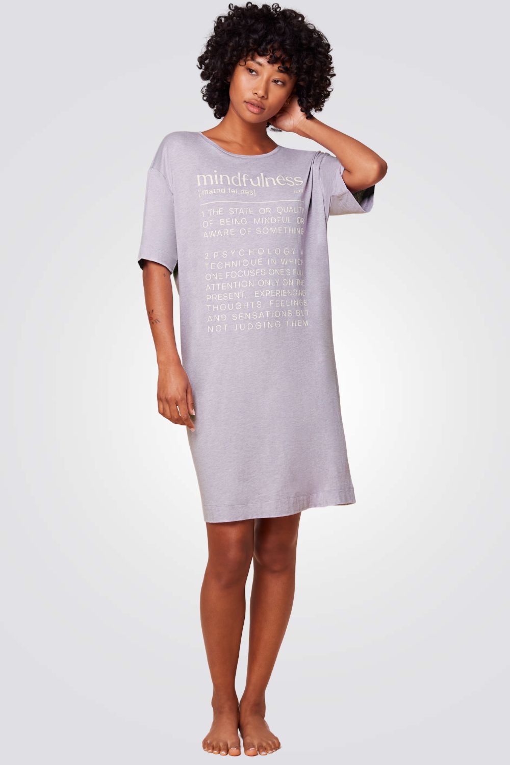 כותונת לילה Nightdresses NDK SSL 10 CO MD בצבע סגול