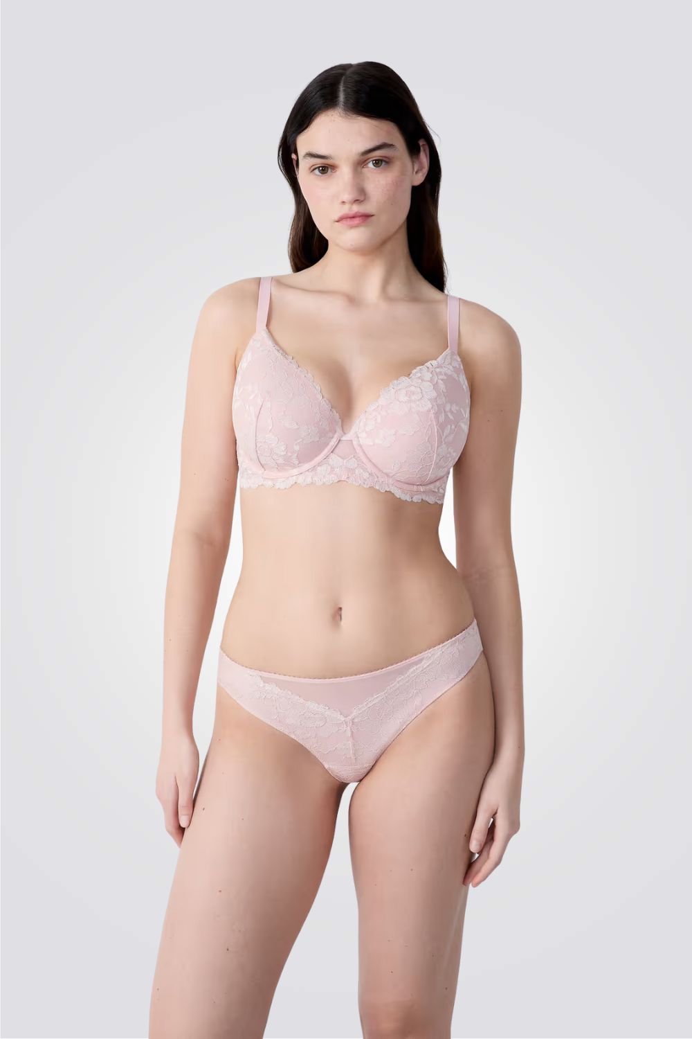 חזיית ספייסר DANSEUSE  בשילוש טול ותחרה פרחונית