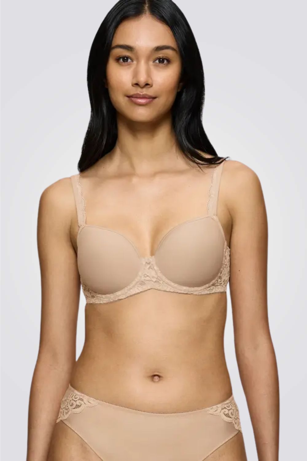 חזייה מרופדת למידות גדולות Amourette WP בצבע בז'