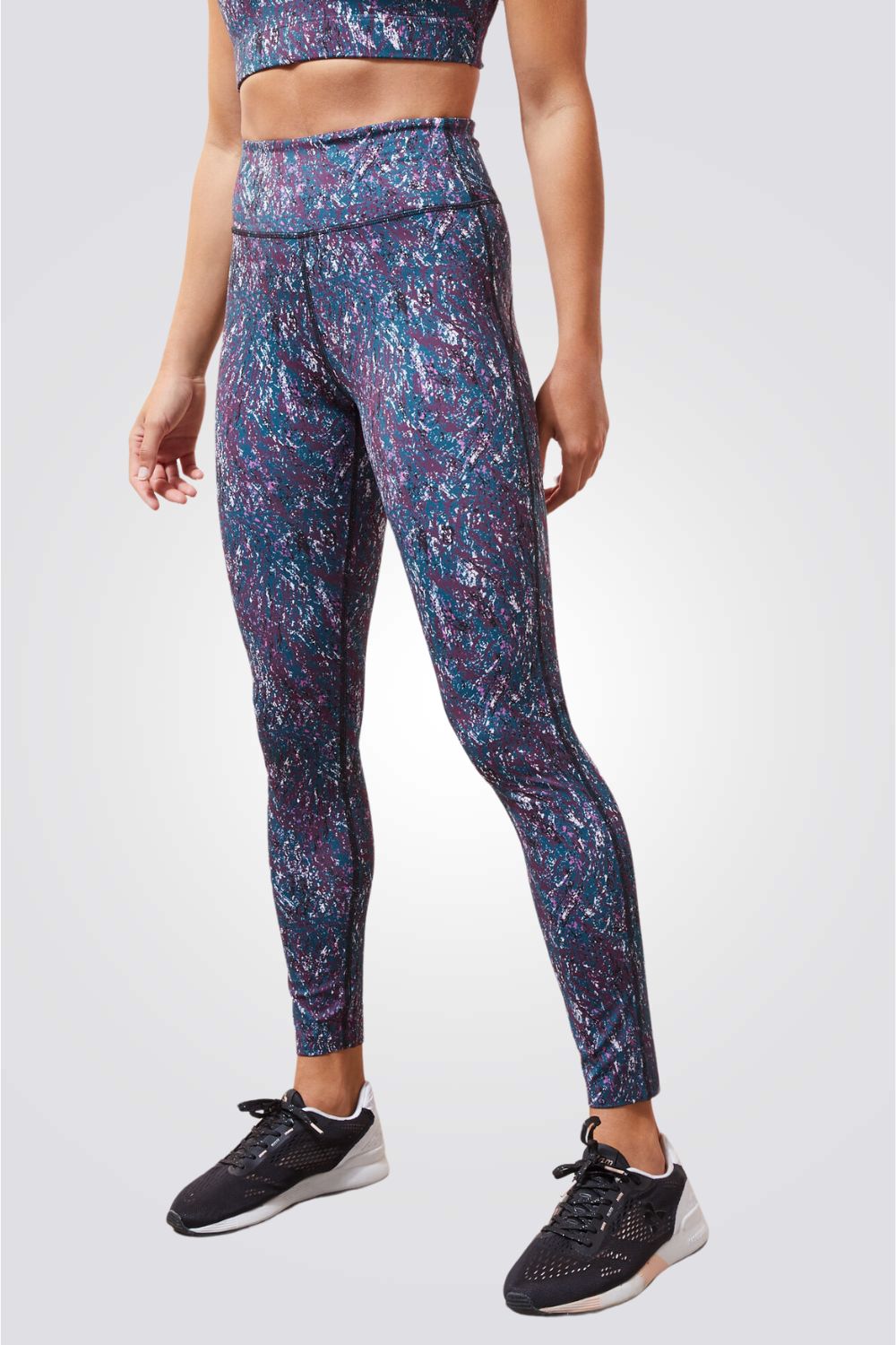 טייץ ספורטיבי ארוך GIALETTE  בשילוב צבעים