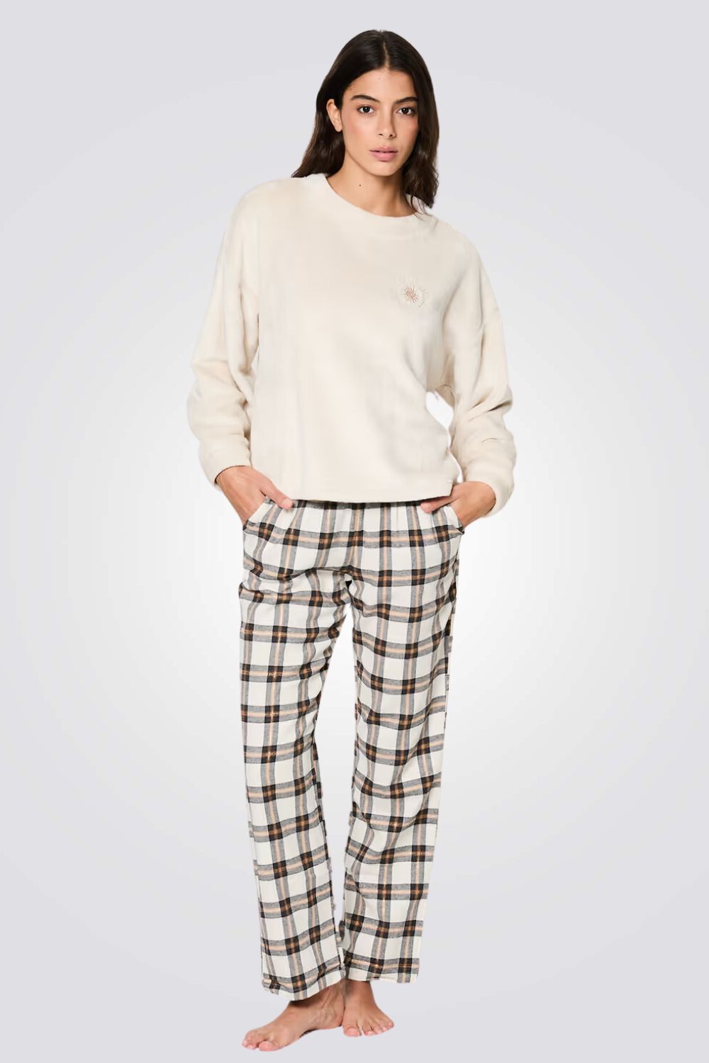 סט פיג'מת חורף MAXYME  ארוזה בשני חלקים