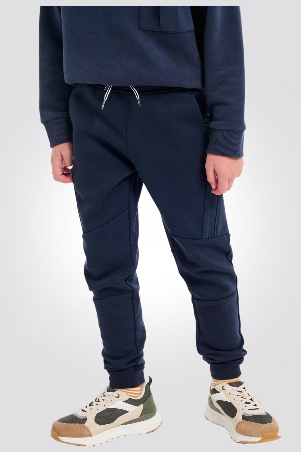 מכנסי טרנינג ילדים בצבע כחול