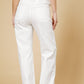 מכנס ג'ינס ישר בצבע לבן - 4