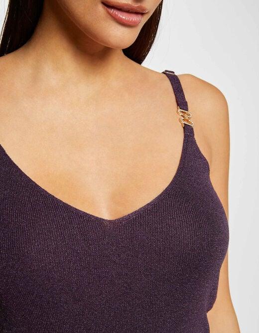 גופייה עם רצועות דקות בצבע שזיף - MASHBIR//365