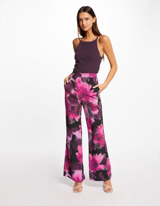 גופייה עם רצועות דקות בצבע סגול - MASHBIR//365