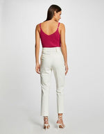 גופייה עם רצועות דקות בצבע ורוד - MASHBIR//365