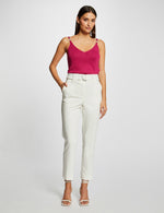 גופייה עם רצועות דקות בצבע ורוד - MASHBIR//365