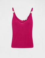 גופייה עם רצועות דקות בצבע ורוד - MASHBIR//365