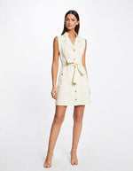 שמלת כפתורים בצבע אוף וויט - MASHBIR//365