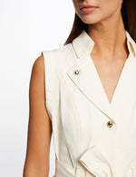 שמלת כפתורים בצבע אוף וויט - MASHBIR//365