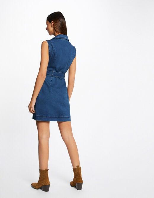 שמלת כפתורים בצבע ג'ינס - MASHBIR//365