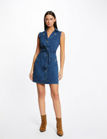 שמלת כפתורים בצבע ג'ינס - MASHBIR//365