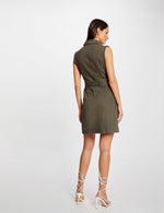 שמלת כפתורים בצבע ירוק זית - MASHBIR//365