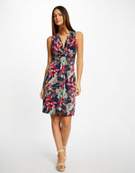 שמלת מיני עם הדפס פרחים בצבע נייבי - MASHBIR//365