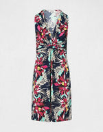 שמלת מיני עם הדפס פרחים בצבע נייבי - MASHBIR//365