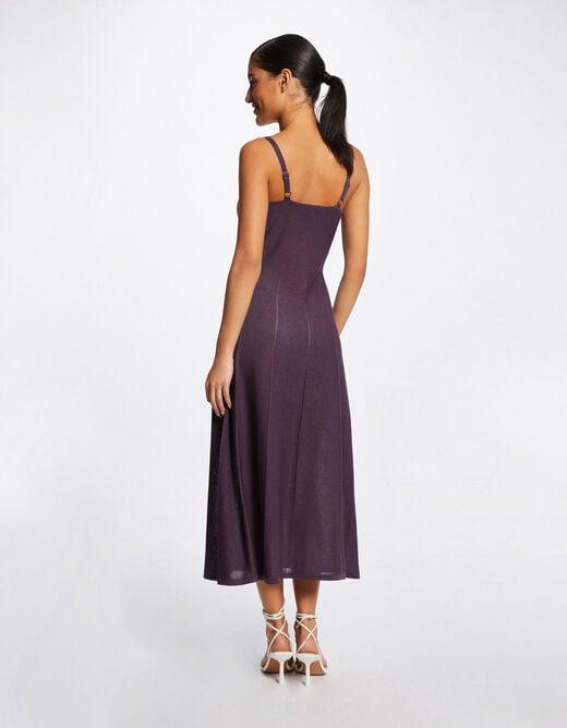 שמלת מידי עם רצועות בצבע סגול - MASHBIR//365