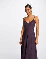 שמלת מידי עם רצועות בצבע סגול - MASHBIR//365