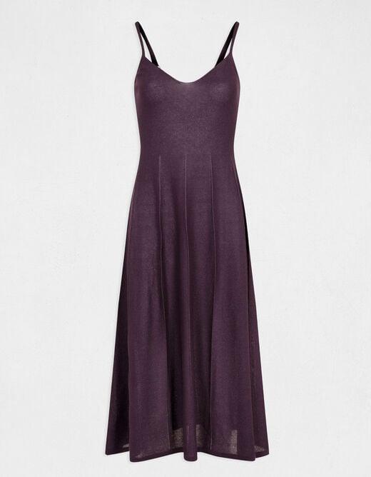 שמלת מידי עם רצועות בצבע סגול - MASHBIR//365