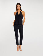 טופ קולר עם רצועת שרשרת בצבע נייבי - MASHBIR//365