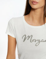 טישירט קצרה לנשים בצבע OFF WHITE - MASHBIR//365