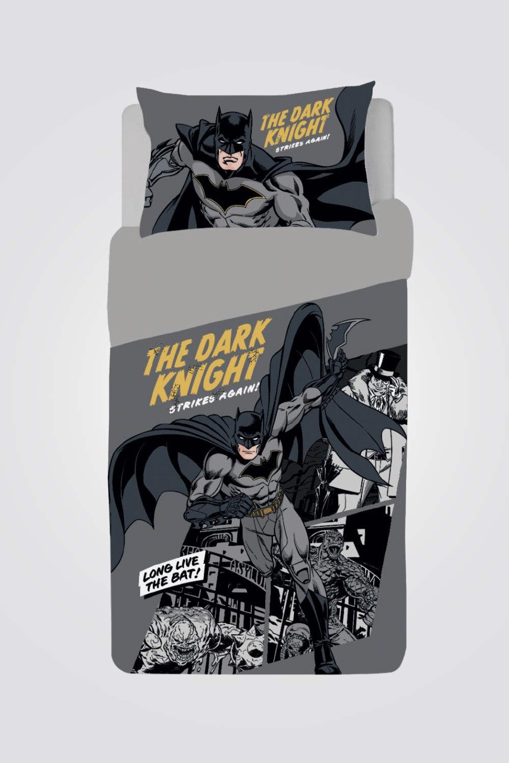 סט מצעים 90/200 יחיד כותנה דגם באטמן - MASHBIR//365