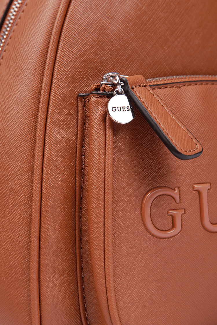 תיק גב עם ידית עליונה בצבע חום - MASHBIR//365