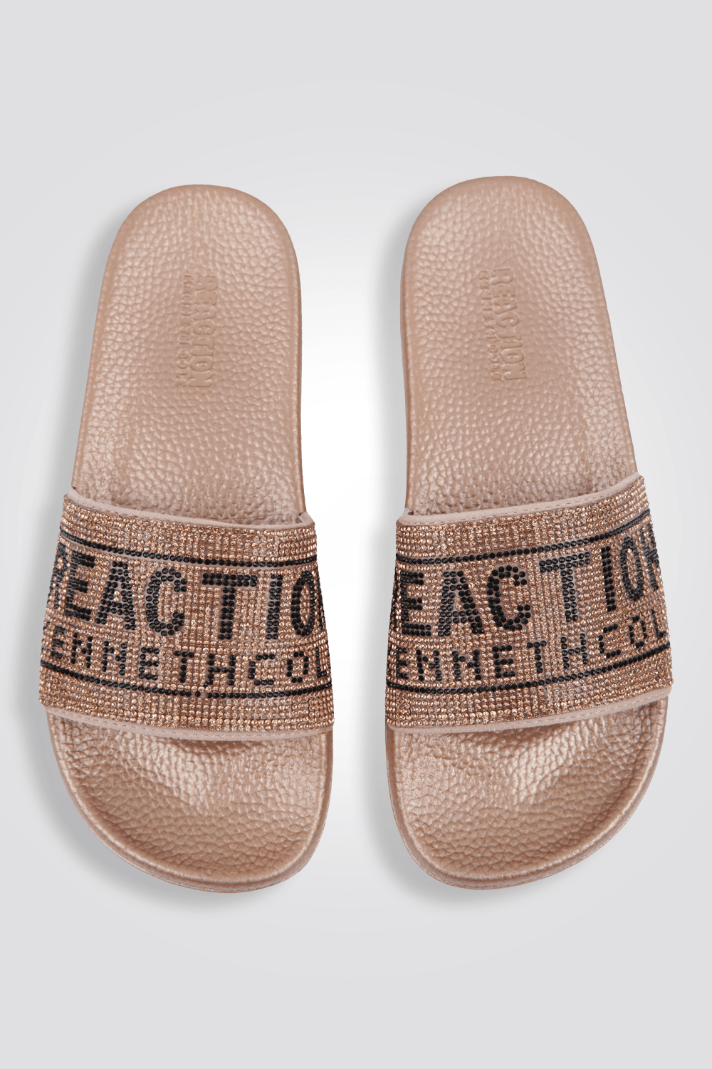 כפכפים לנשים SCREEN JEWEL SLIDE בצבע שמפניה - MASHBIR//365