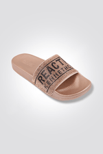 כפכפים לנשים SCREEN JEWEL SLIDE בצבע שמפניה - MASHBIR//365