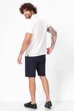 חולצת קצרה פולו צבע לבן - MASHBIR//365