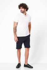 חולצת קצרה פולו צבע לבן - MASHBIR//365