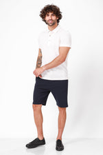 חולצת קצרה פולו צבע לבן - MASHBIR//365