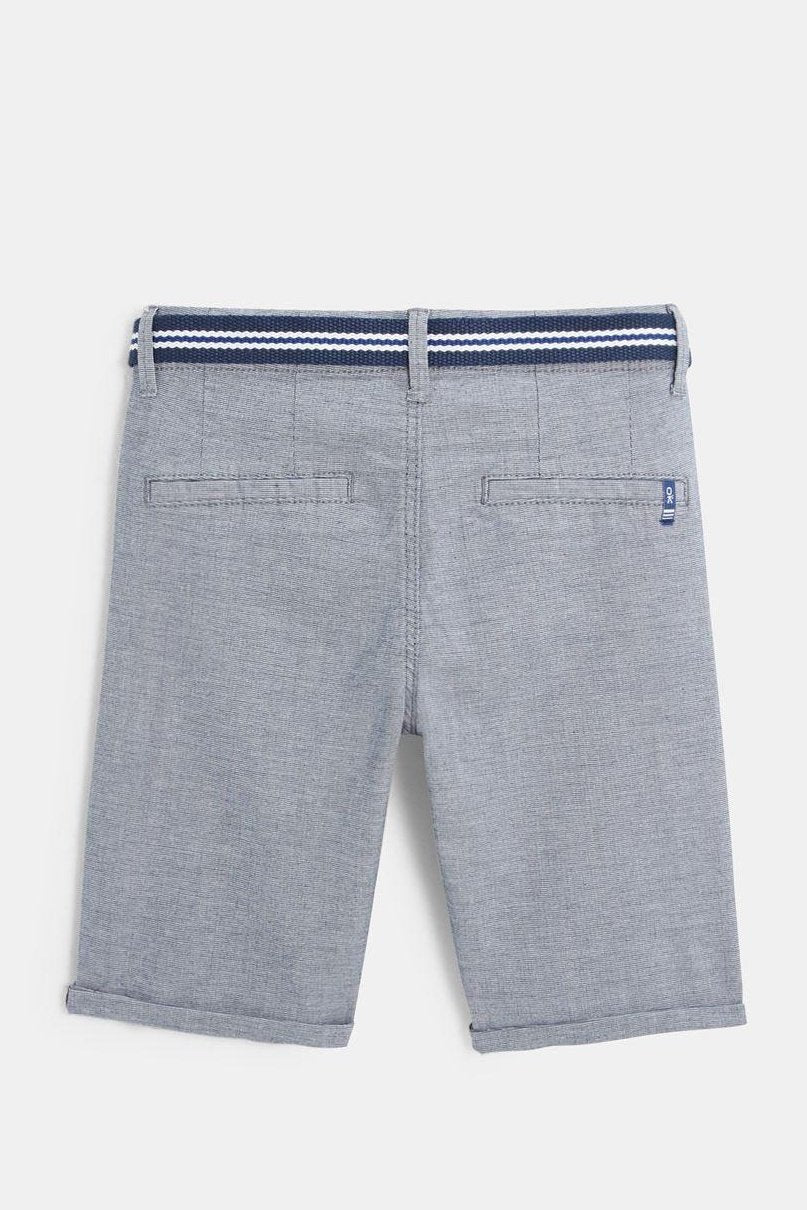 מכנסי ברמודה SLIM בנים ג'ינס בהיר - MASHBIR//365
