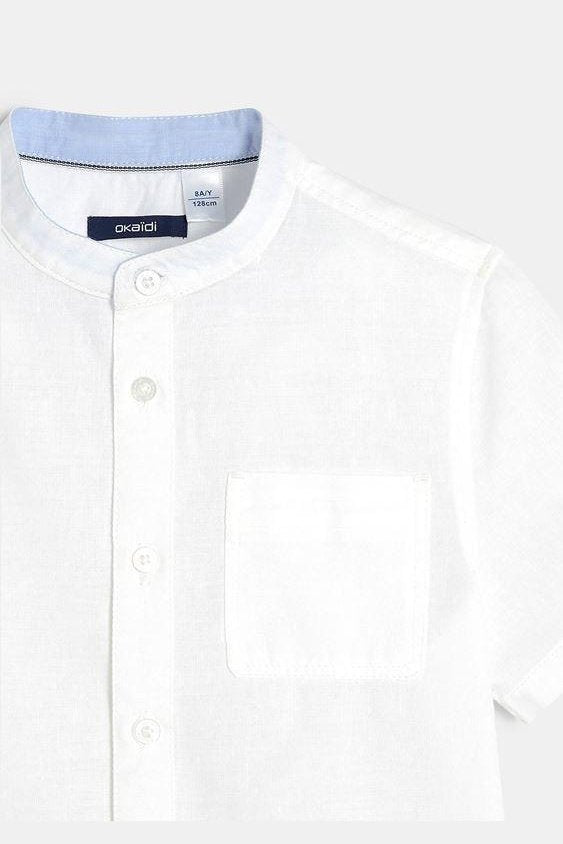 חולצה מכופתרת לבנה לילדים - MASHBIR//365