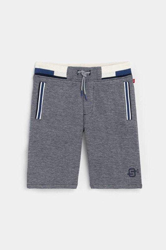 מכנסי טריקו קצרים אפור כהה לילדים