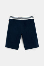 מכנסי טריקו קצרים נייבי לילדים