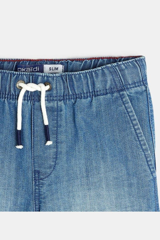 מכנסי ברמודה ג'ינס נערים - MASHBIR//365