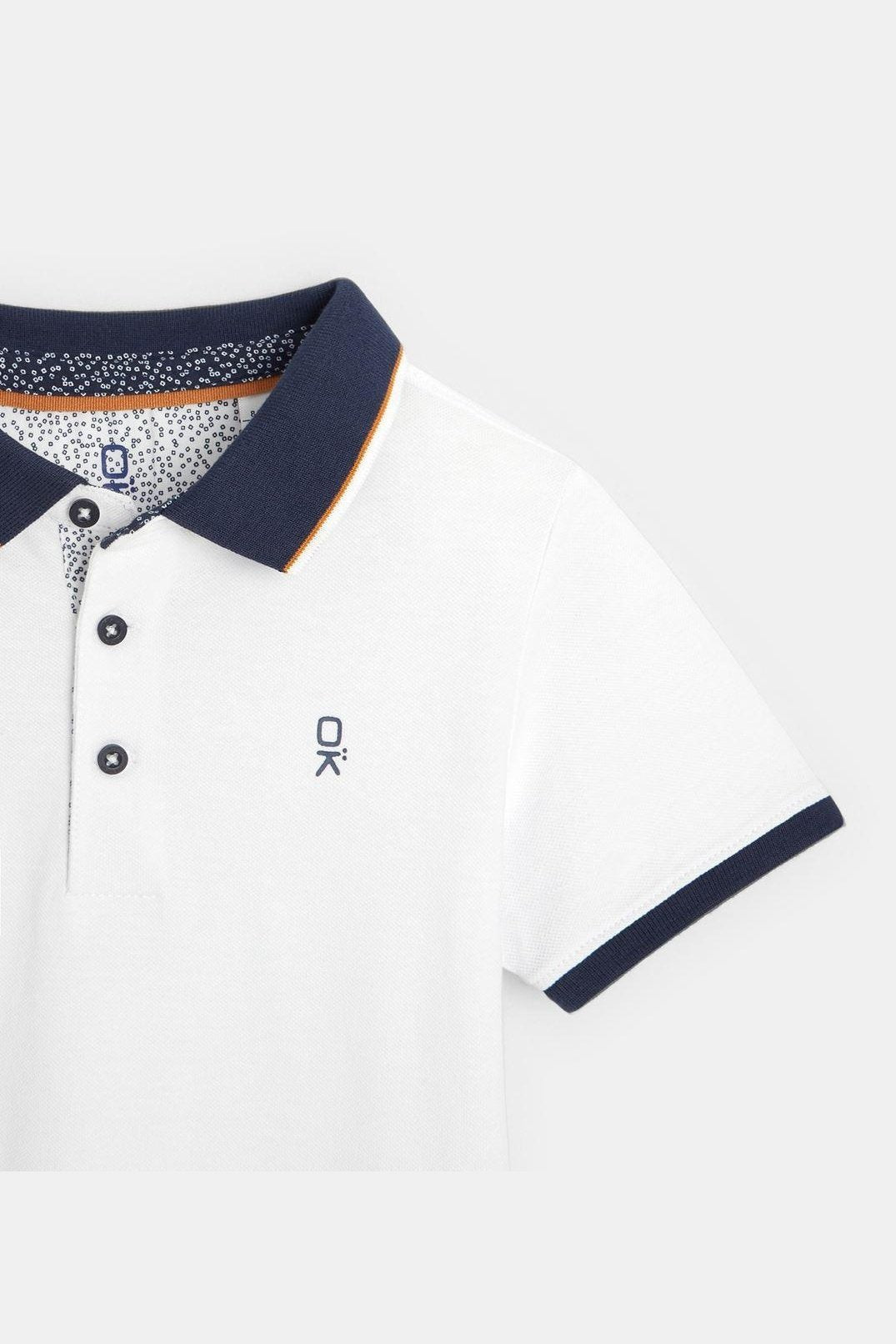 חולצת פולו פיקה לבנה ילדים - MASHBIR//365