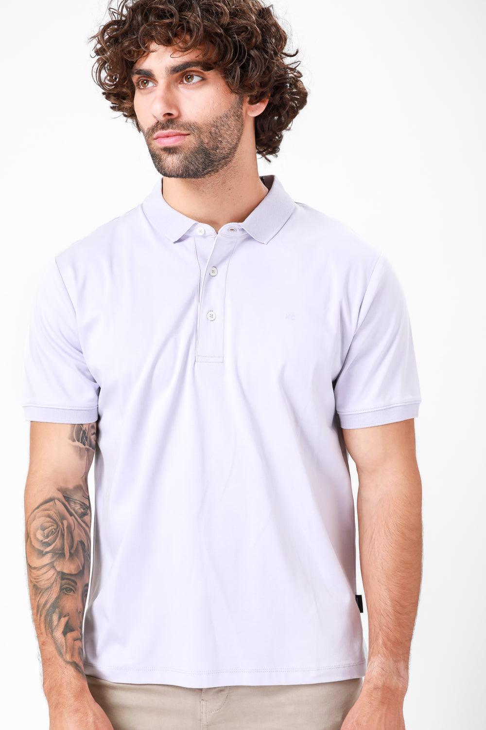 חולצת פולו קצרה צבע לילך - MASHBIR//365