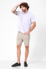 חולצת פולו קצרה צבע לילך - MASHBIR//365