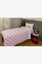 סט מצעים 120/200 מיטת וחצי כותנה דגם BARBIE - MASHBIR//365