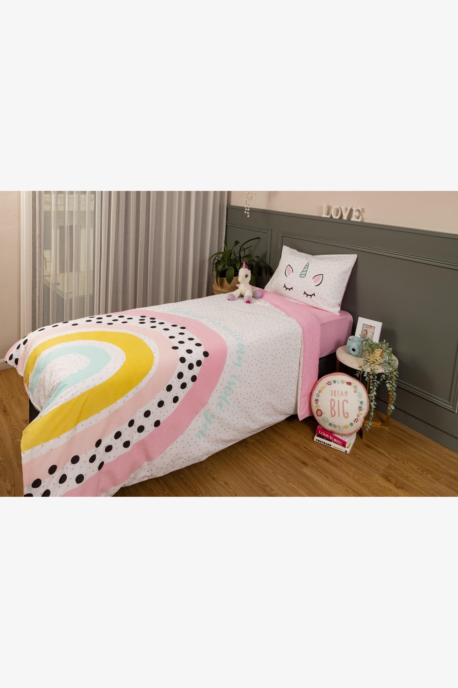 סט מצעים 120/200 מיטת יחיד UNICORN - MASHBIR//365