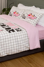 סט מצעים זוגי רחב כותנה PINK PANTHER - MASHBIR//365