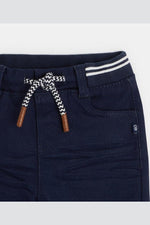 מכנסי ג'ינס מותן אלסטית כחול לתינוקות - MASHBIR//365