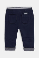 מכנסי ג'ינס מותן אלסטית כחול לתינוקות - MASHBIR//365