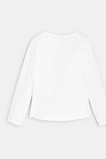 חולצה הדפס לב בצבע לבן לילדות - MASHBIR//365