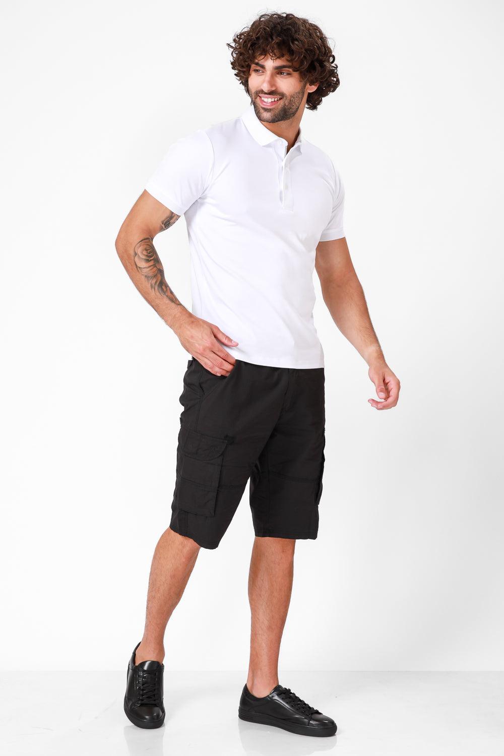 חולצת פולו קצרה צבע לבן - MASHBIR//365