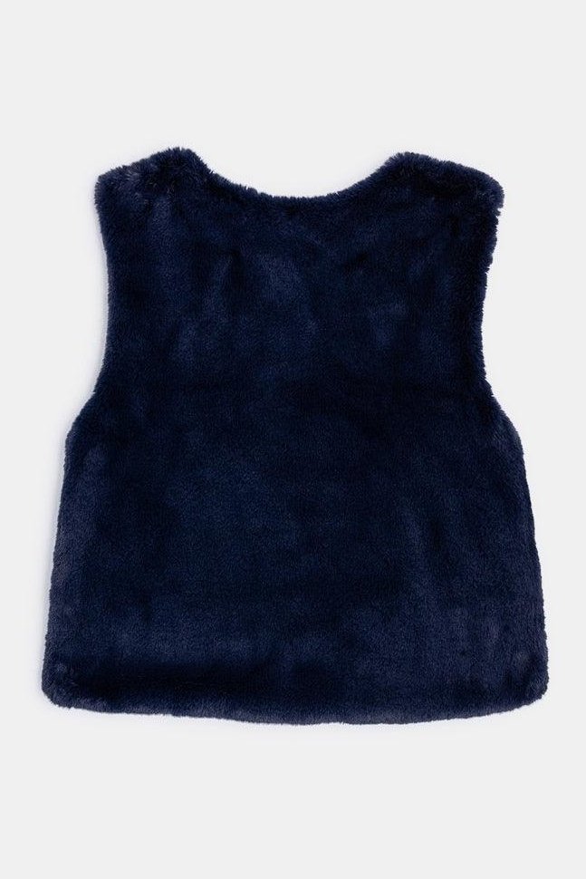 ווסט פרווה בצבע נייבי לילדות - MASHBIR//365