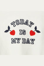 סווטשירט טו דאי בצבע לבן לילדות - MASHBIR//365