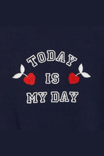 סווטשירט טו דאי בצבע נייבי לילדות - MASHBIR//365