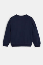 סווטשירט טו דאי בצבע נייבי לילדות - MASHBIR//365